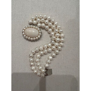 Fresh Water Pearl Chain Linked Bracelet